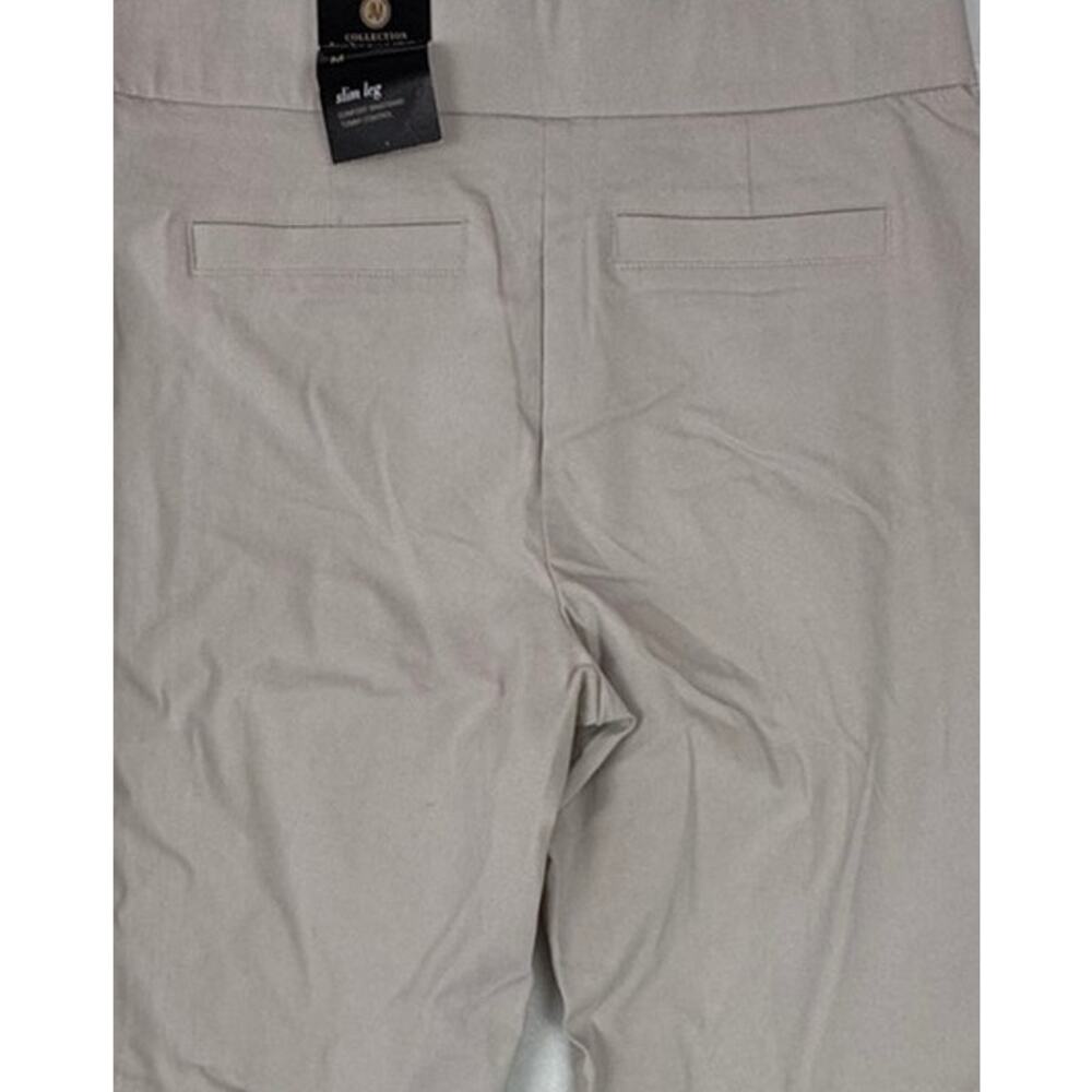 JM Collection Womens Medium Beige Core Pant NEW NWT Slim Leg Pull On - Picture 8 of 9